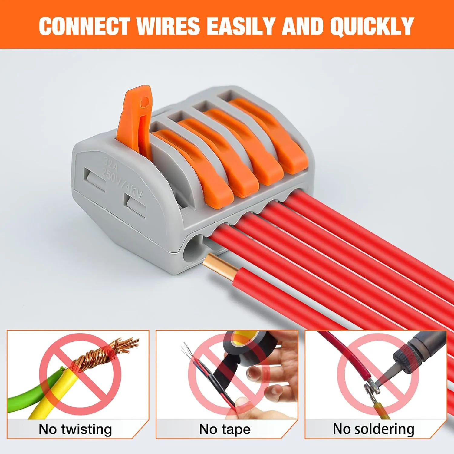 115Pcs Lever Wire Connectors Kit