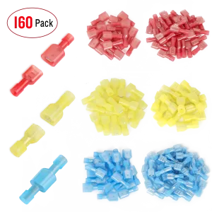 160Pcs Insulated Wire Crimp Terminal