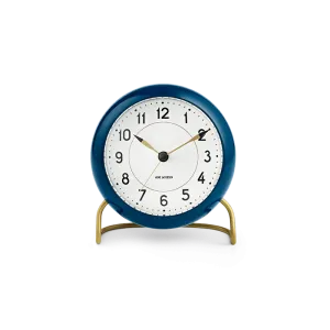 Arne Jacobsen Station Table Clock, Ø: 4.3"