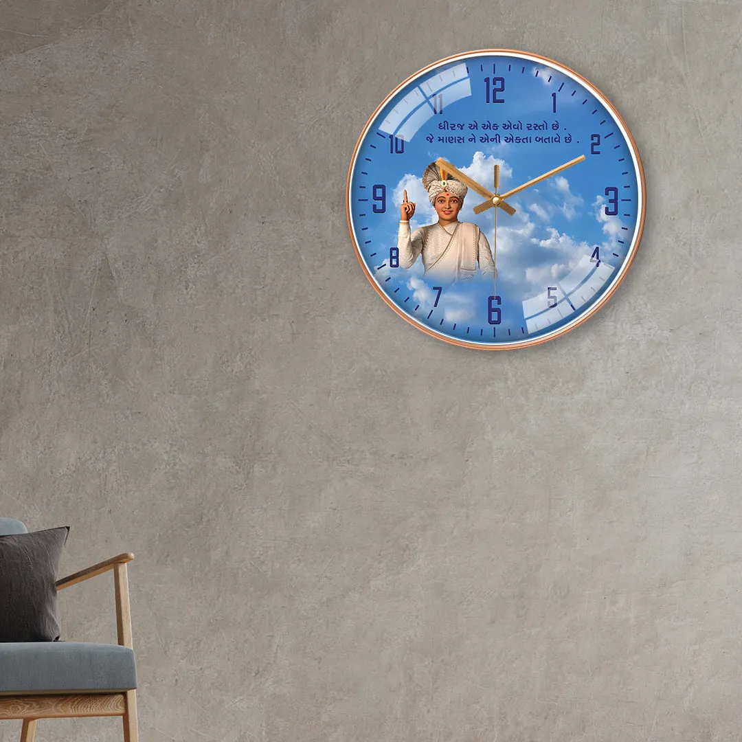 Attractive swaminarayan wall clock