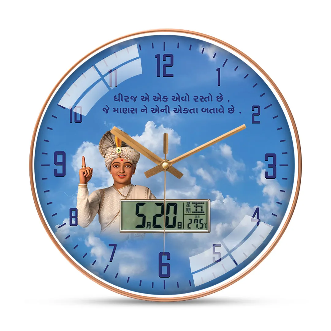Attractive swaminarayan wall clock