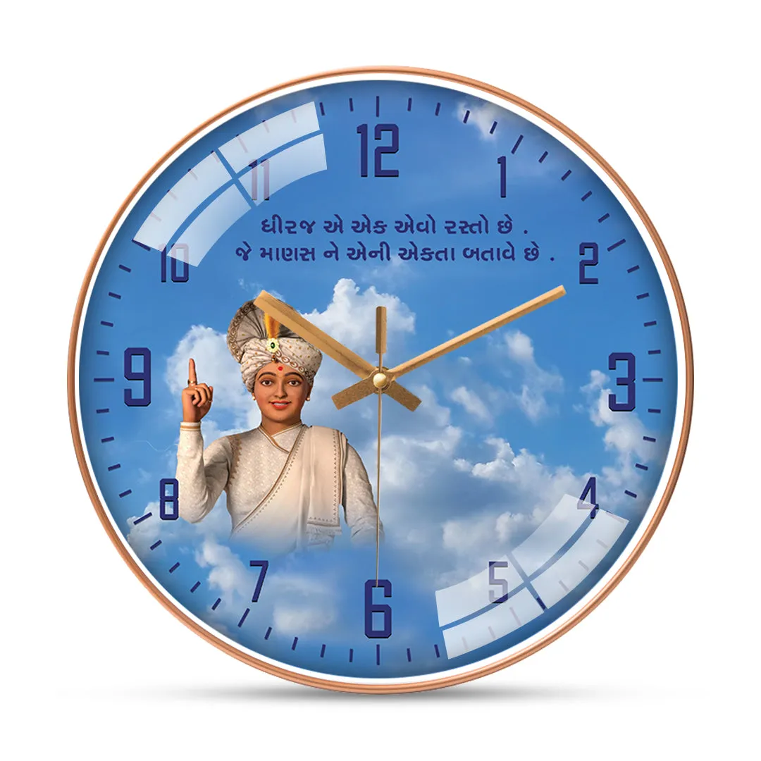 Attractive swaminarayan wall clock