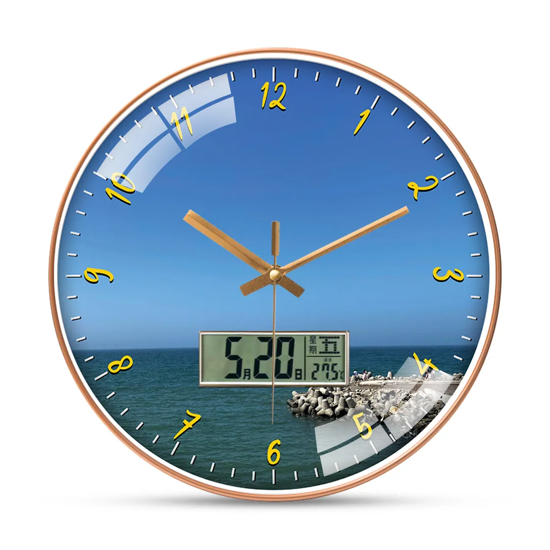 Beach dwarka wall clock