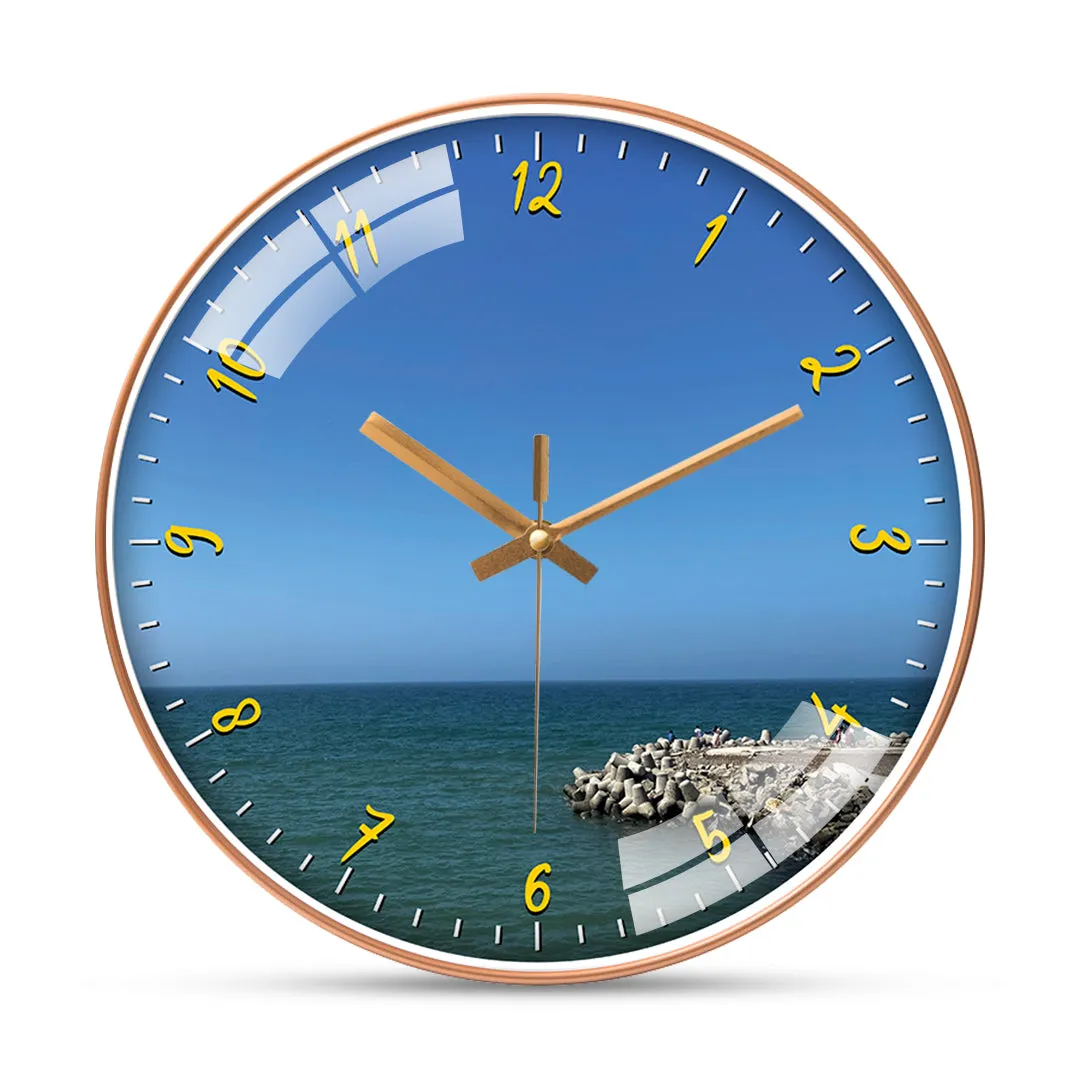Beach dwarka wall clock