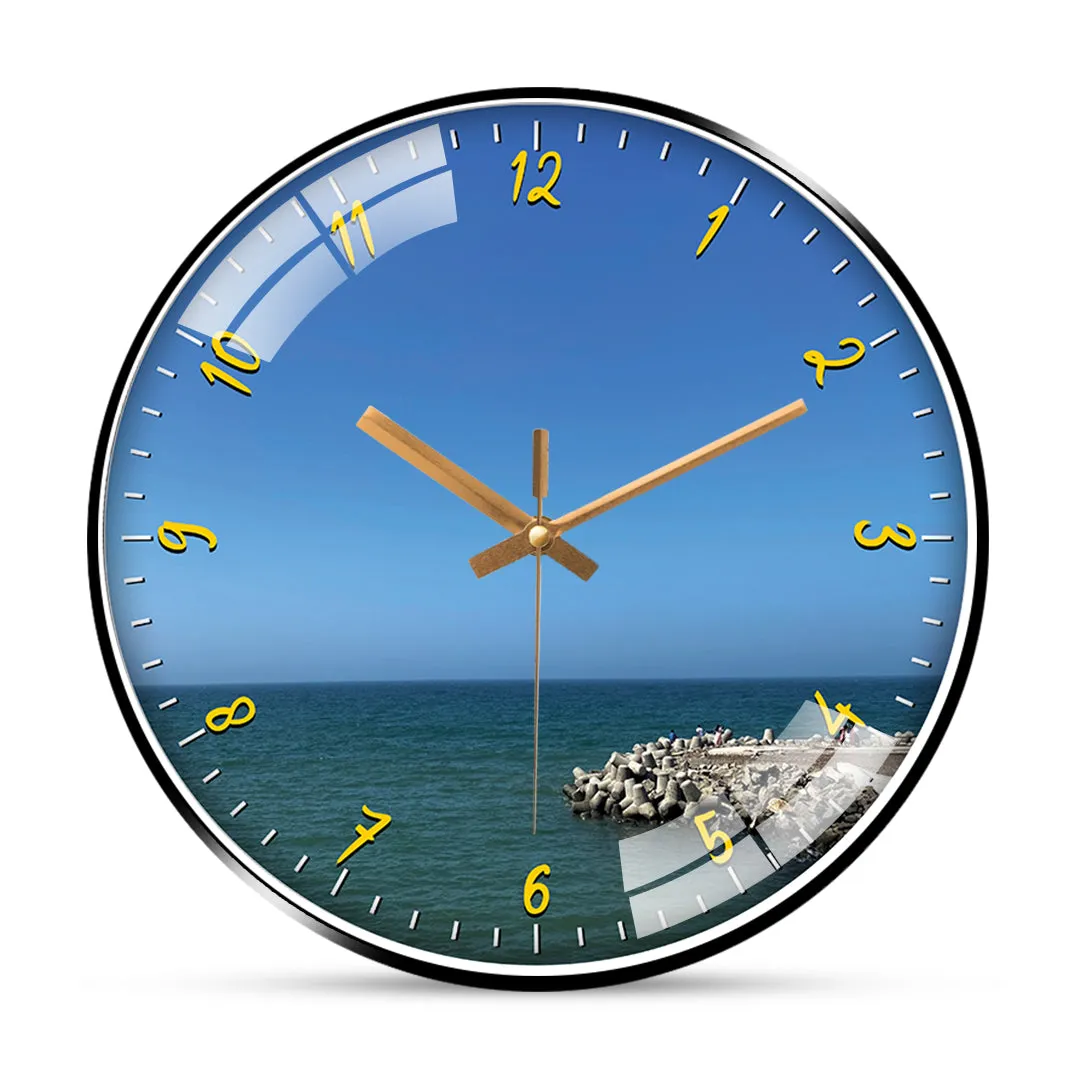 Beach dwarka wall clock