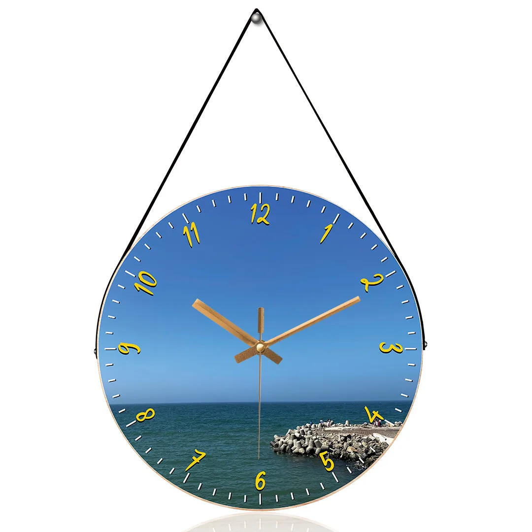 Beach dwarka wall clock