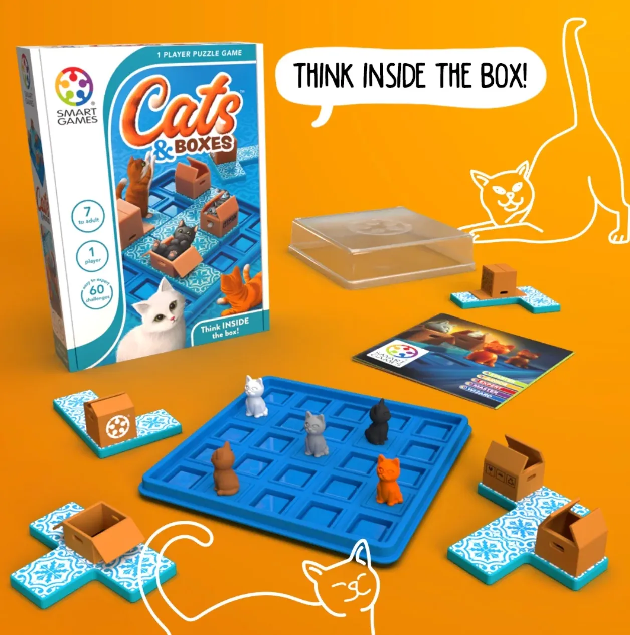 Cats & Boxes Puzzle Game