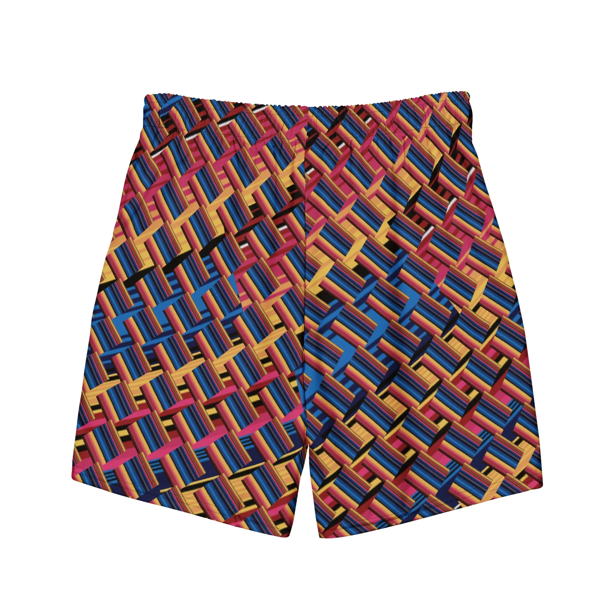Colored Lines Men's swim trunks