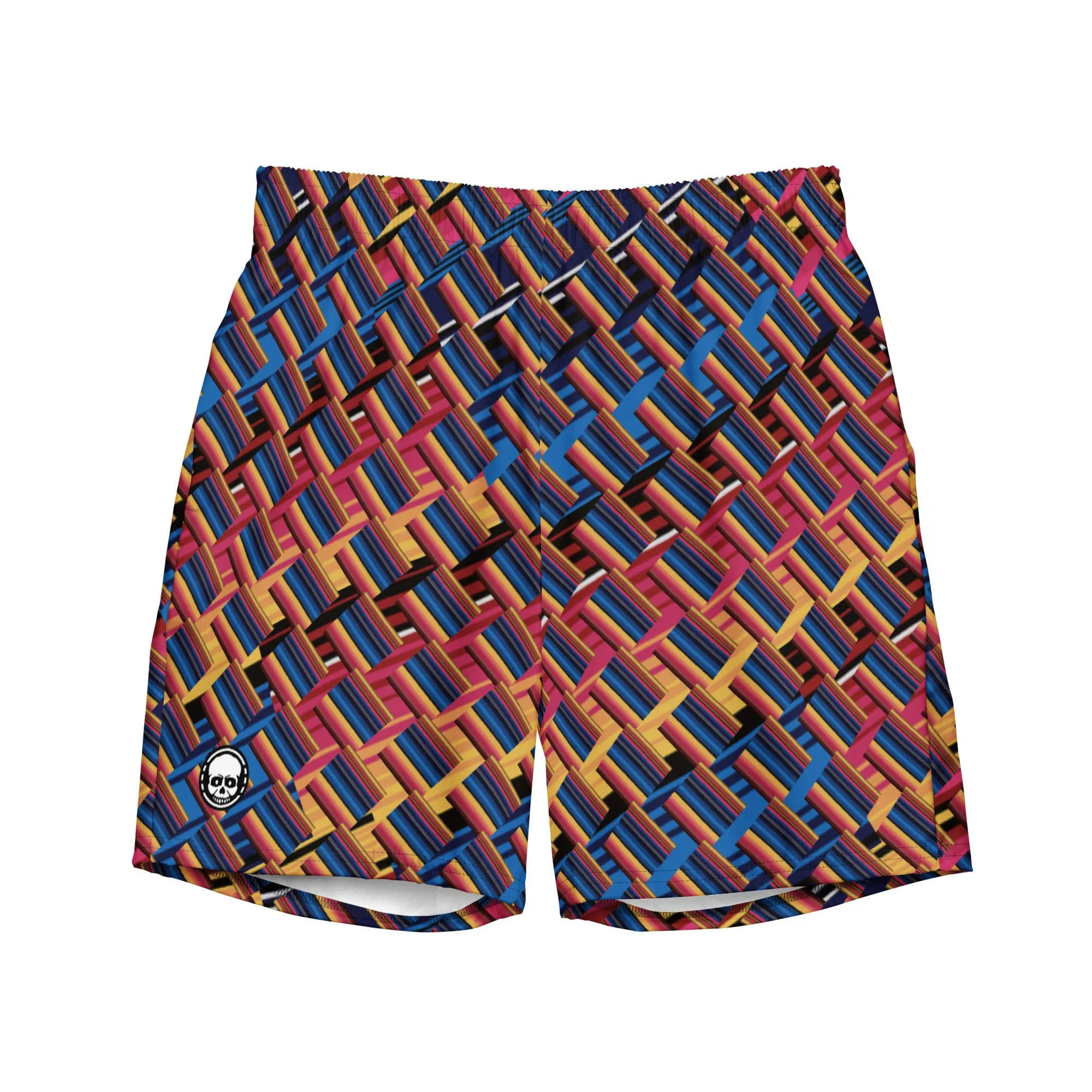 Colored Lines Men's swim trunks