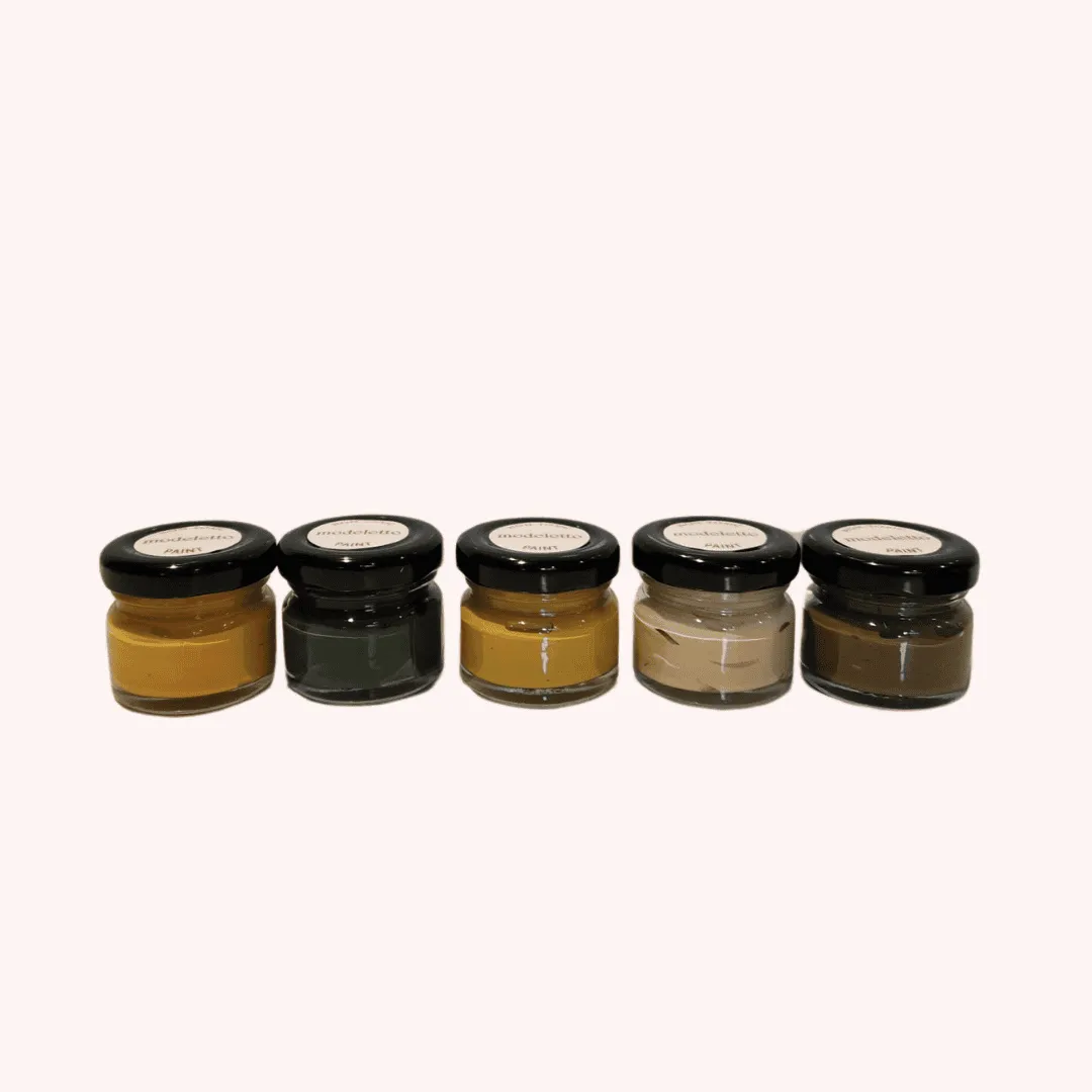 Earth tones acrylic paint set (5 colours)