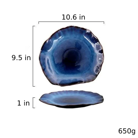 Evil Eye Blue Porcelain Decorative Plates
