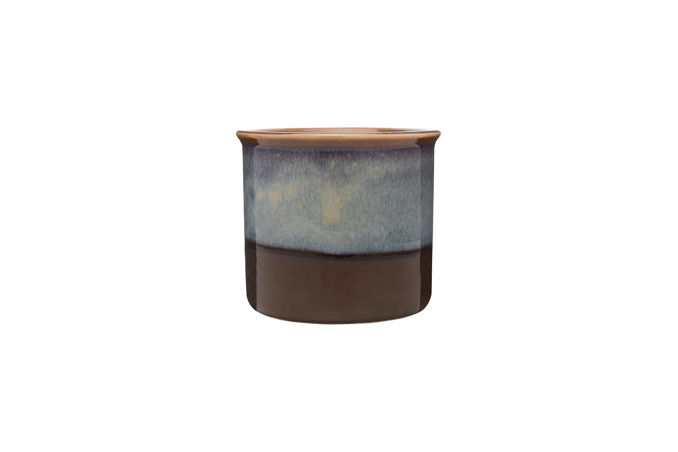 Exotic Green Handglazed Ceramic Studio Pottery (Planter/Pot/Gamla) Without Plant for Home Decor