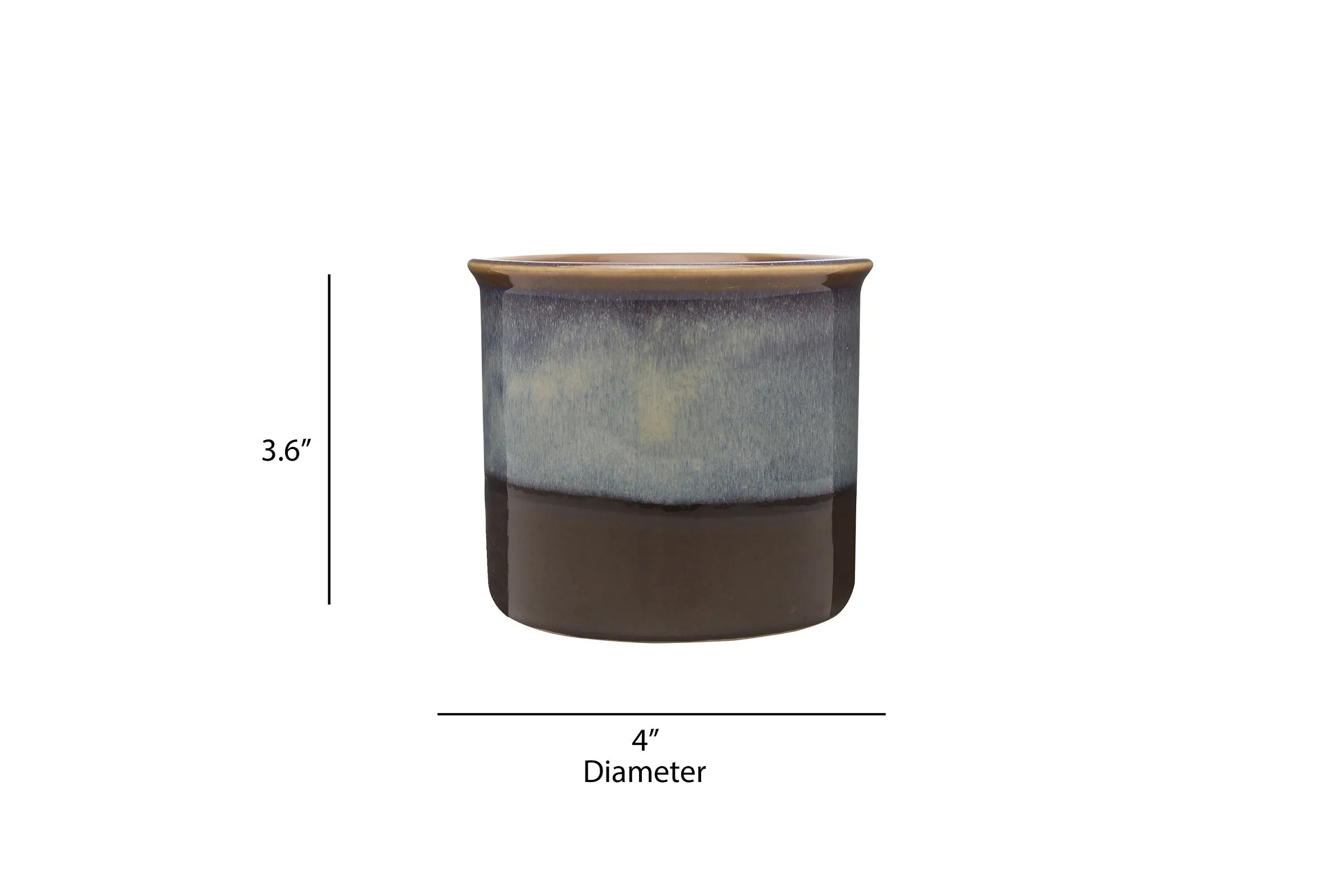 Exotic Green Handglazed Ceramic Studio Pottery (Planter/Pot/Gamla) Without Plant for Home Decor