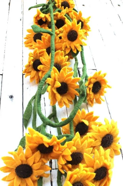 Felt Sunflower Garland