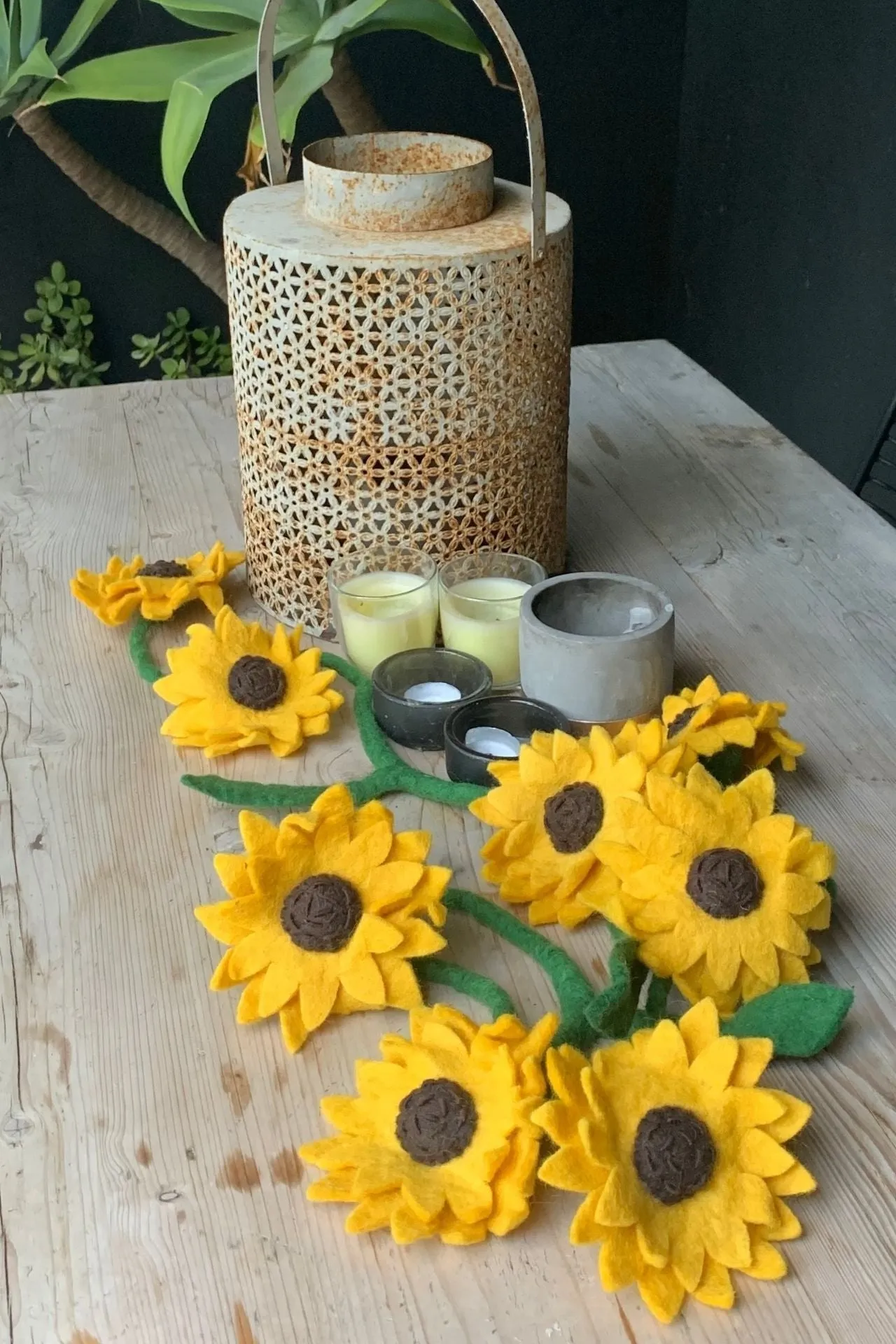 Felt Sunflower Garland