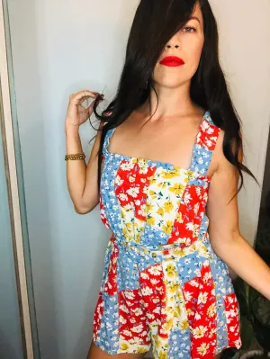 Floral Colorful Romper