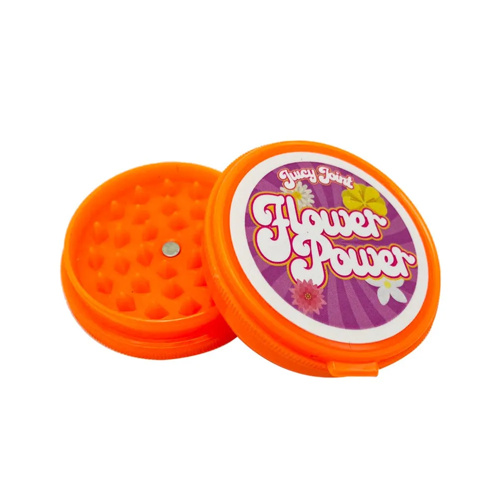 Juicy Joint - 60mm Acrylic Herb Grinder - 3 Part Magnetic Neon