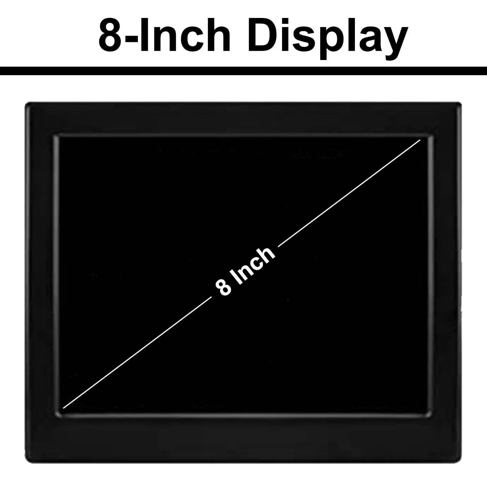 KASTISS Digital Calendar Day Clock - Extra Large Impaired Vision Digital Clock, Clock for Elderly, Programmable Medication Reminder Best Gifts for Mom(8 inch Black)