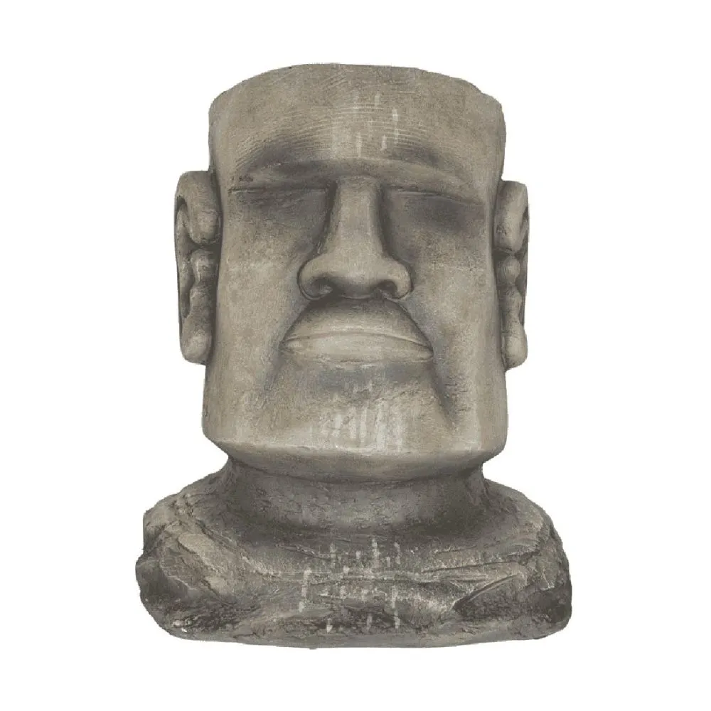 La Hacienda 34cm Resin Easter Island Head Planter