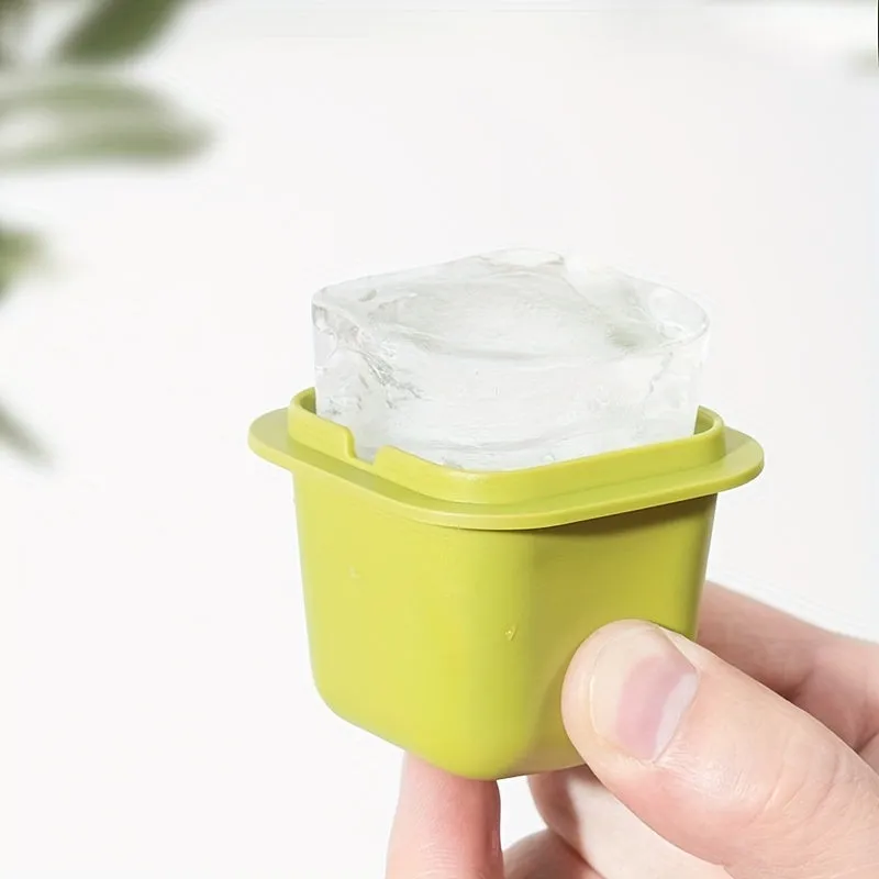 Large Silicone Ice Cube Tray with Lid  BPAFree Reusable