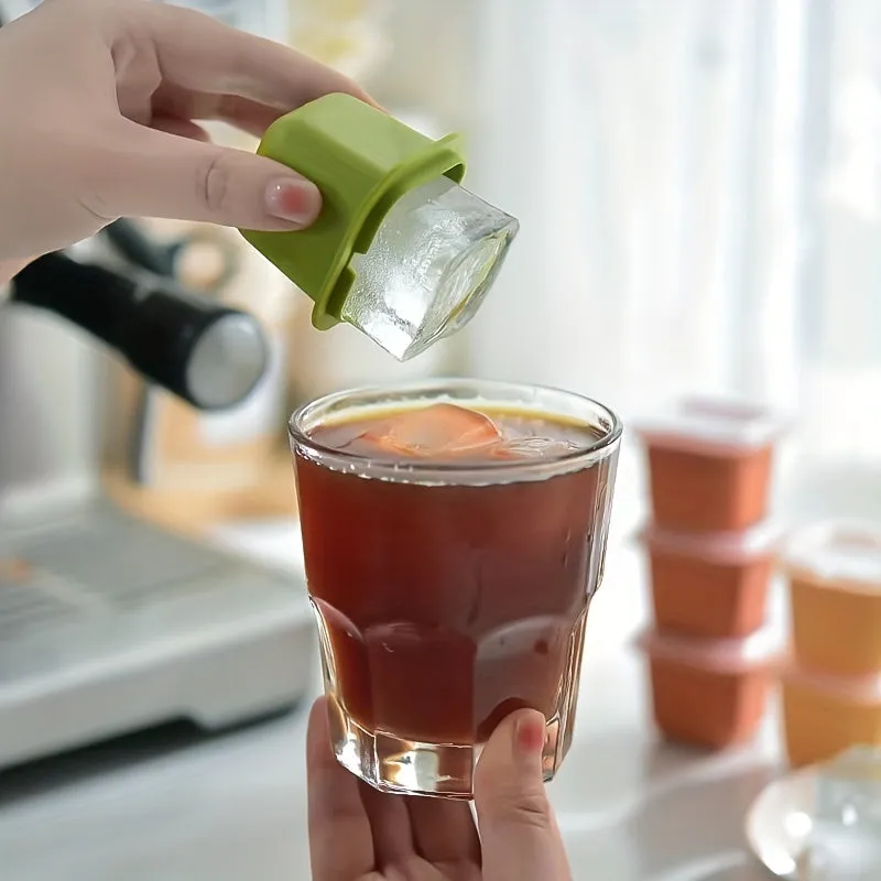 Large Silicone Ice Cube Tray with Lid  BPAFree Reusable