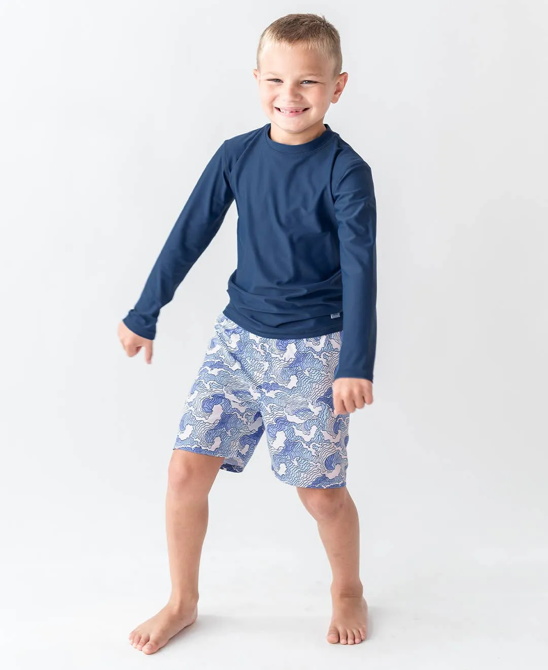 Long Sleeve Rash Guard - Navy