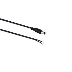 Male DC Hardwire Power Cable - 8 ft