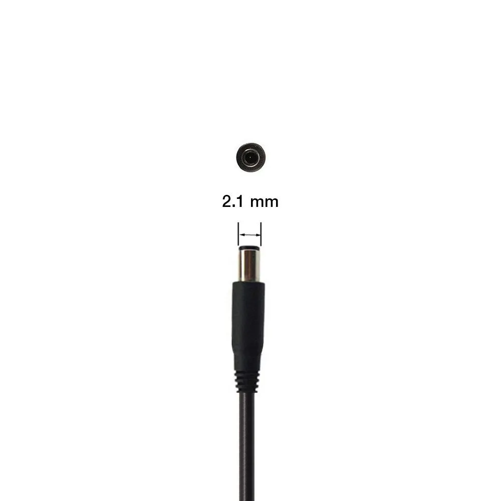 Male DC Hardwire Power Cable - 8 ft
