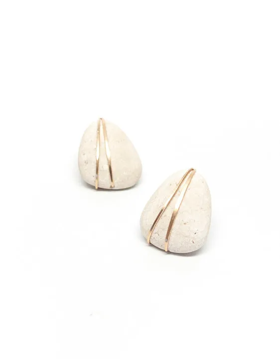Mary Macgill Wire Wrapped Travintine Studs