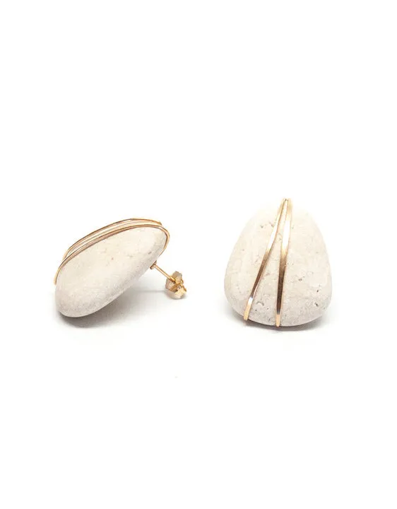 Mary Macgill Wire Wrapped Travintine Studs