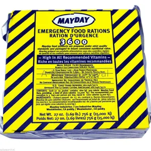 Mayday 9 Meals 3 Day 3600 Calorie Emergency Survival Food Bar Ration Car Kit Bug Out
