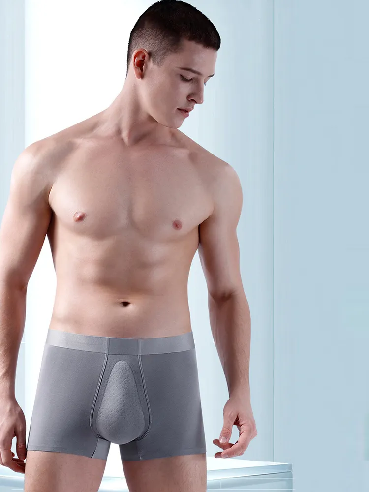 Men's Seamless Trunks with Organic Latex Support Cup