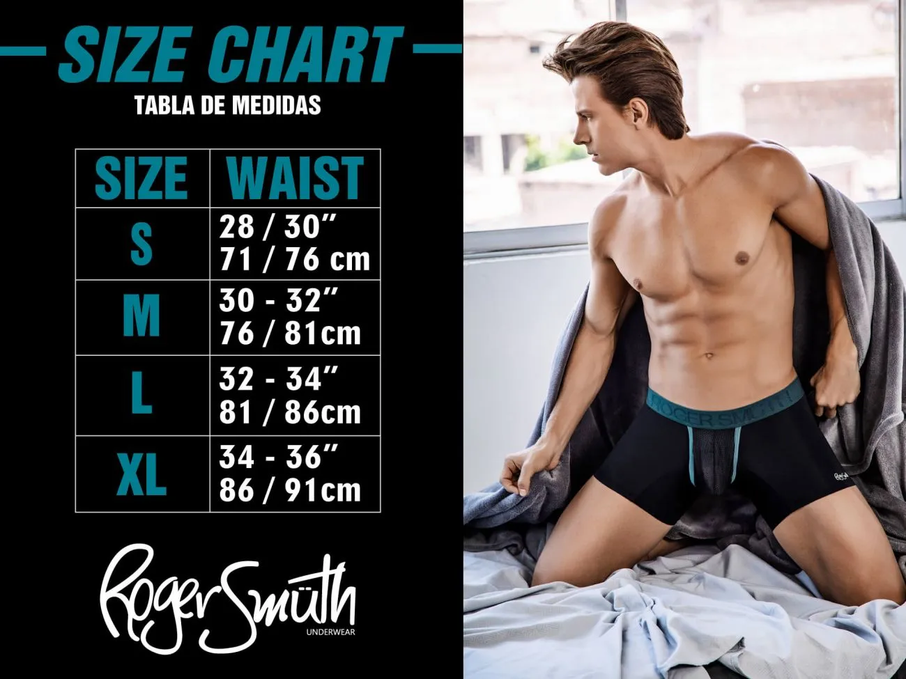 Roger Smuth RS035 Trunks Color Black