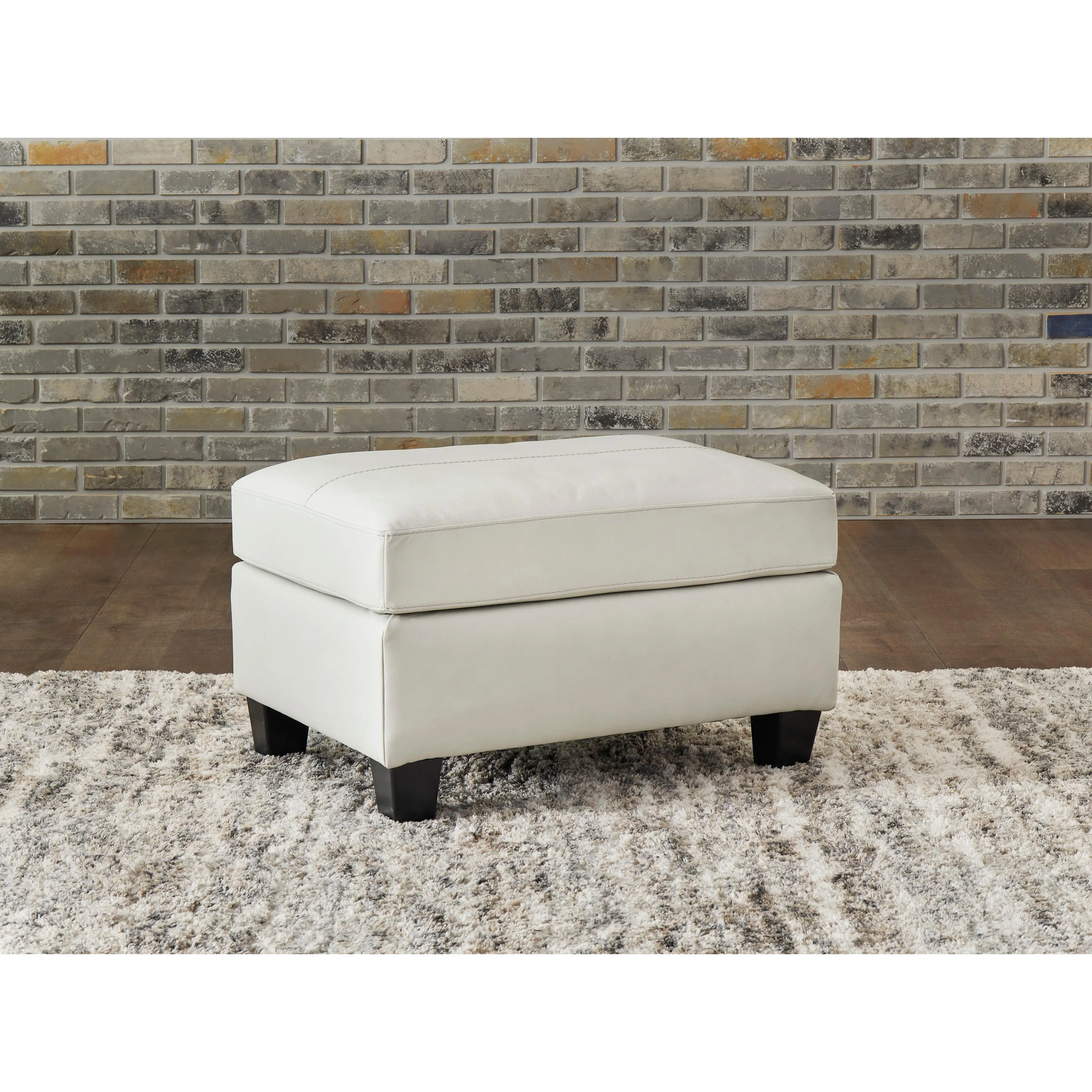 Signature Design by Ashley Genoa Leather Match Ottoman 4770414C