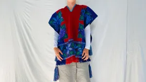 Vintage Zinacantan Poncho. Chiapas Mexico.