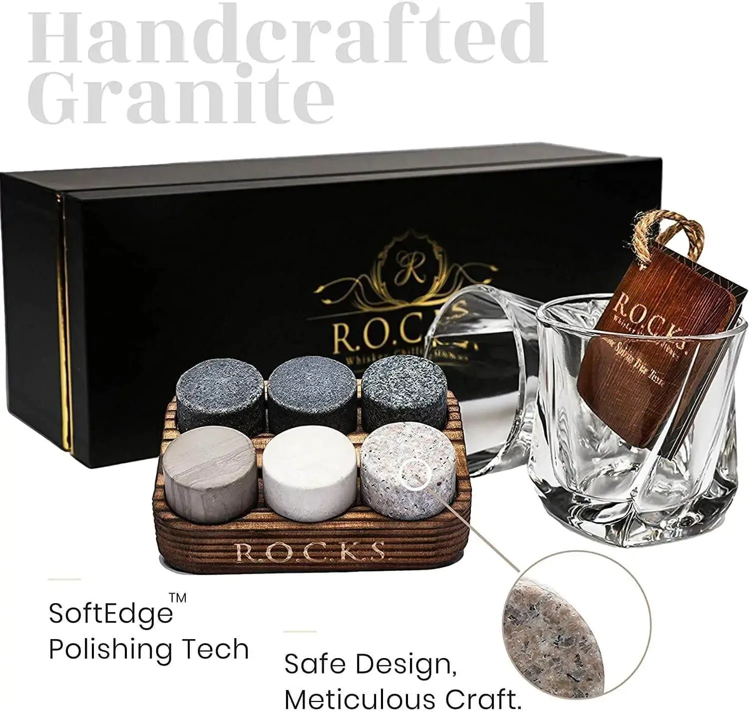 Whiskey Stones & Twist Glass Edition